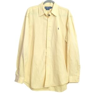 Polo Ralph Lauren Silk Linen Blend Long Sleeve Shirt - Mens Large